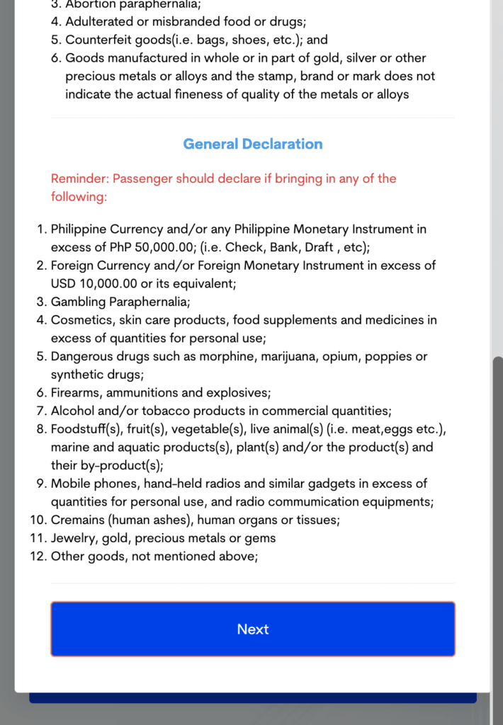 フィリピン入国に必要なeTravel・税関申告の入力登録方法（フィリピン・セブ島留学）
