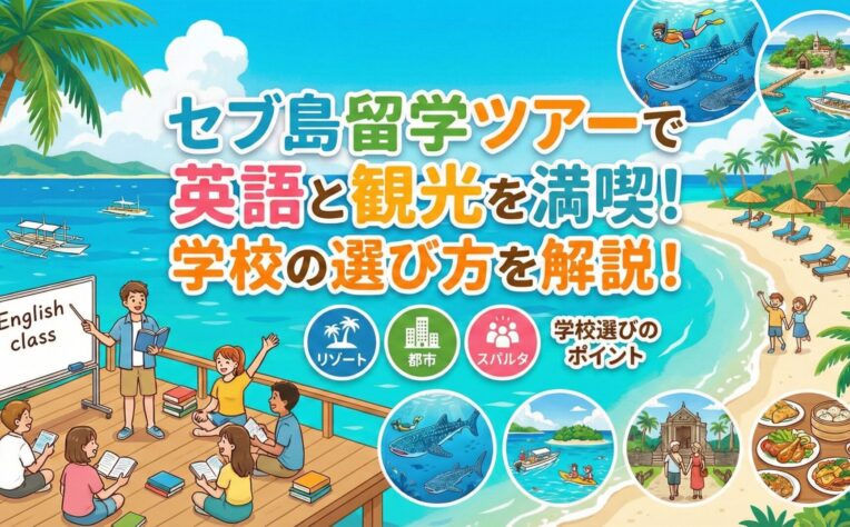 セブ島留学ツアーで英語と観光を満喫！学校の選び方を解説！
