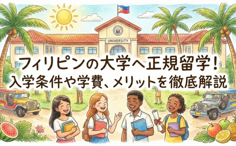 フィリピンの大学へ正規留学！入学条件や学費、メリットを徹底解説