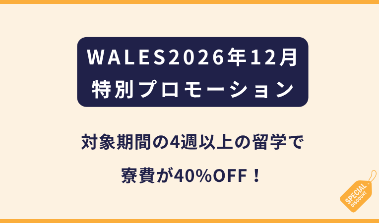 WALES｜2026年12月向けのホリデープロモーション